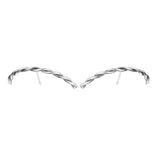 E1184 Distressed S925 Sterling Wrapped Line Thai Silver Necklace