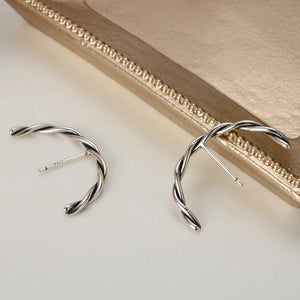 E1184 Distressed S925 Sterling Wrapped Line Thai Silver Necklace