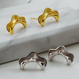 E1185 S925 Sterling Silver Irregular Pea Female INS Style Necklace