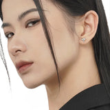S925 Sterling Silver Irregular Texture Broken Star Female Opal Necklace