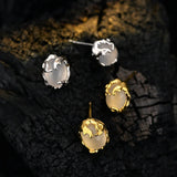 Personalized Agate Earrings, S925 Sterling Silver