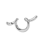 S925 Sterling Silver Irregular Line Female INS Wind Earrings