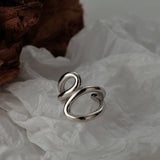 Minimalist S925 Sterling Silver Hollowed-out Geometric Earrings