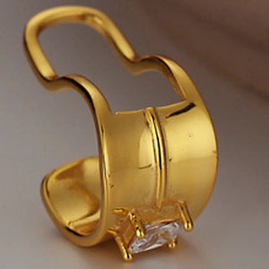 E5104 Version Real Jewels and Niche S925 Silver Square Drill Clip for Women