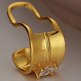 E5104 Version Real Jewels and Niche S925 Silver Square Drill Clip for Women