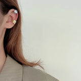 E5104 Version Real Jewels and Niche S925 Silver Square Drill Clip for Women