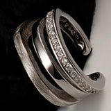 S925 Sterling Silver Microinlaid Diamond Female Hollow Bracelet