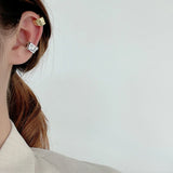 S925 Sterling Silver Diamond Female INS Wind Earrings
