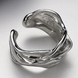 S925 Sterling Silver Irregular Bumpy Female INS Wind Earrings