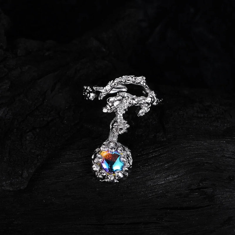 French Style S925 Silver Branch Ear Cuff