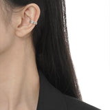 Damaged Earrings Sterling Silver S925 Unisex Dual Ear Clip