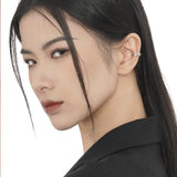 Damaged Earrings Sterling Silver S925 Unisex Dual Ear Clip