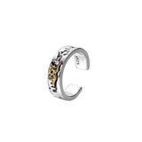 Damaged Earrings Sterling Silver S925 Unisex Dual Ear Clip