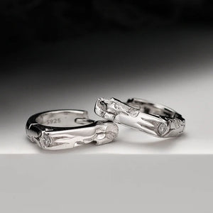 E6042 Smooth-Faced Broken Silver Earring Buckle, Zircon Micro