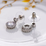 Zircon Micro Set Water Drop Earrings, Women's Jewelry