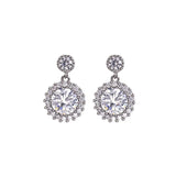 Zircon Micro Set Water Drop Earrings, Women's Jewelry
