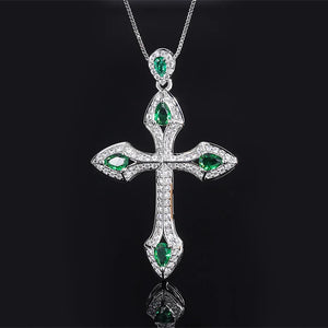 High end Micro set Emerald Necklace
