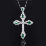 High end Micro set Emerald Necklace