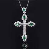 High end Micro set Emerald Necklace