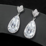 Personalized Zircon Water Drop Diamond Earrings