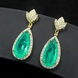 Personalized Zircon Water Drop Diamond Earrings