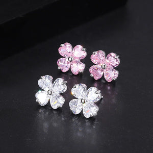 Korean Four Leaf Clover Earrings