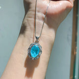 Stunning Palaiba Jewelry Set - Ring 8*12, Pendant 10*14