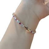 Micro Inlaid Treasure Bracelet with Real Jewels