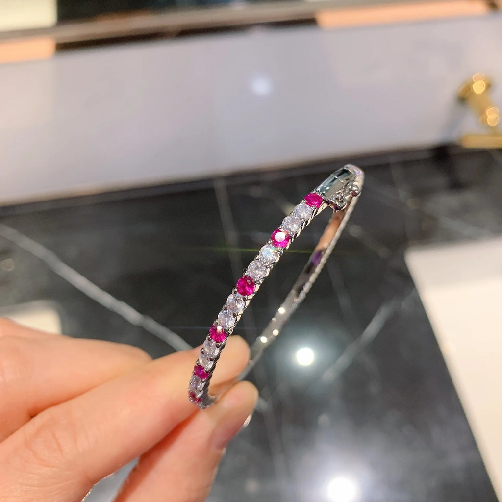 Micro Inlaid Treasure Bracelet with Real Jewels