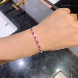 Micro Inlaid Treasure Bracelet with Real Jewels