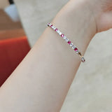 Micro Inlaid Treasure Bracelet with Real Jewels