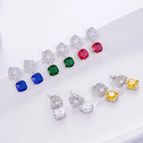 Liangya Beauty Rose Camellia Zircon Ear Clip