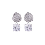 Liangya Beauty Rose Camellia Zircon Ear Clip