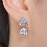 Liangya Beauty Rose Camellia Zircon Ear Clip