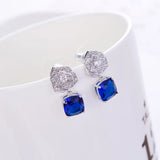 Liangya Beauty Rose Camellia Zircon Ear Clip