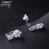 Liangya beauty version ear clip water drop Zircon girls' leisure jewelry