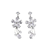Liangya Beauty Set Bridal Jewelry Zircon 925 Earrings