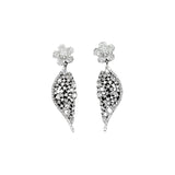 Liangya beauty Zircon Earrings, National Flower Design