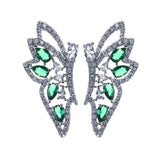 Butterfly Wing Earrings 925 Silver Needle Japanese Style