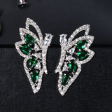 Butterfly Wing Earrings 925 Silver Needle Japanese Style