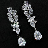 Elegant Zircon Flower Earrings for Women