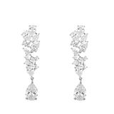 Elegant Zircon Flower Earrings for Women
