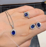 Sparkling Jewels Earrings & Pendant Set