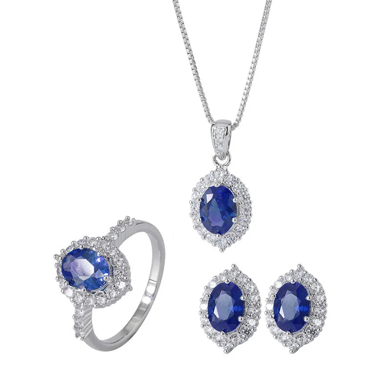 Sparkling Jewels Earrings & Pendant Set
