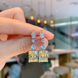 Red Simulation Treasure Earrings with Main Stone 9*11