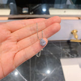 Carbon Simulated Drill Water Drop Earrings Set