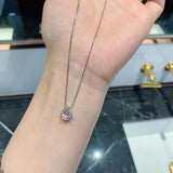 Carbon Simulated Drill Water Drop Earrings Set