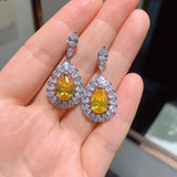Simulated Emerald Treasure Earrings Jewelry