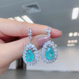 Simulated Emerald Treasure Earrings Jewelry