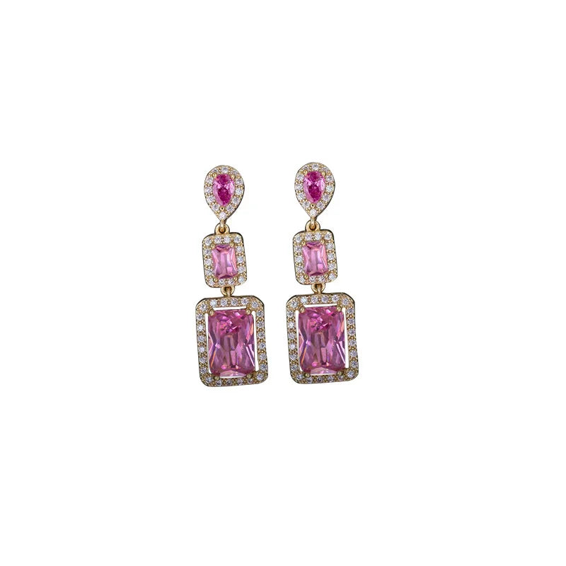 925 Silver Zircon Fairy Earrings